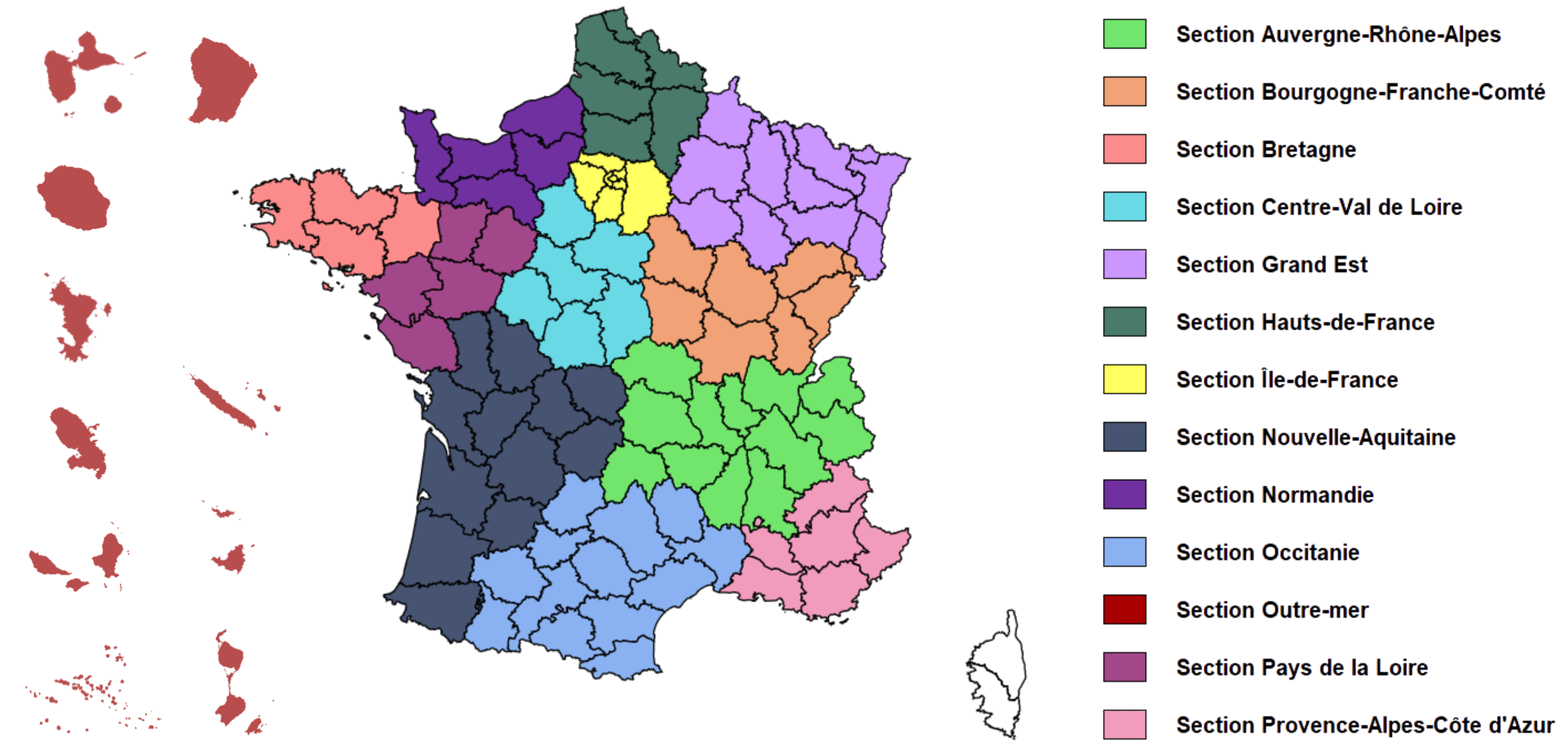 Carte délégués de section