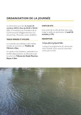 24 octobre 2023 - Séminaire « Adapter les villes aux inondations : solutions pour concilier réduction de vulnérabilité et qualité d’usage » à Dax-3