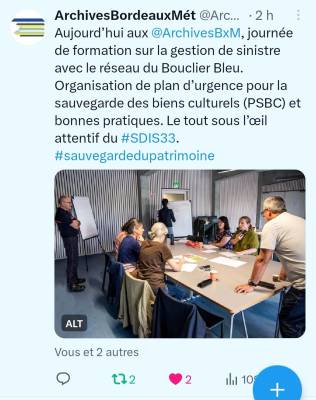 Formation : « La gestion de crise en cas de sinistre et sa mise en pratique »-1