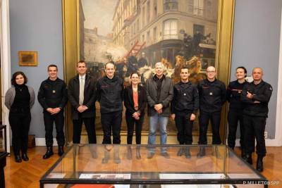 Signature de la convention de partenariat entre la BSPP et le Bouclier bleu France-1