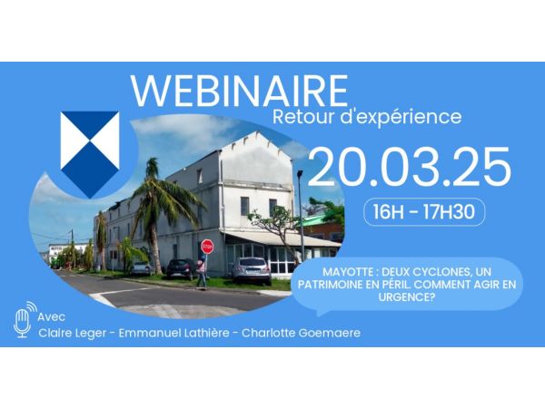 Webinaire retour d'expérience : Intervention à Mayotte 🖱️