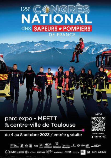 4 au 8/10/2023 - 129e congrès national des sapeurs-pompiers de France - Toulouse