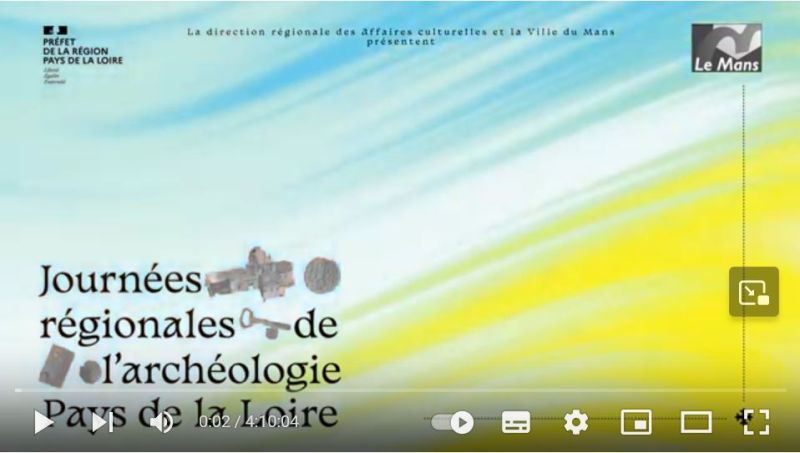 29/03/2023 - Journées régionales de l'archéologie - Pays de la Loire