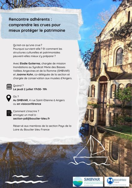 Rencontre adhérents : comprendre les crues pour mieux protéger le patrimoine